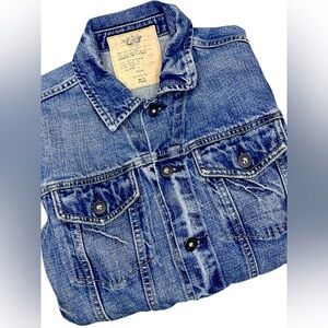~ Very‎ RARE Vintage Old Navy Blue Jean Jacket Size Medium